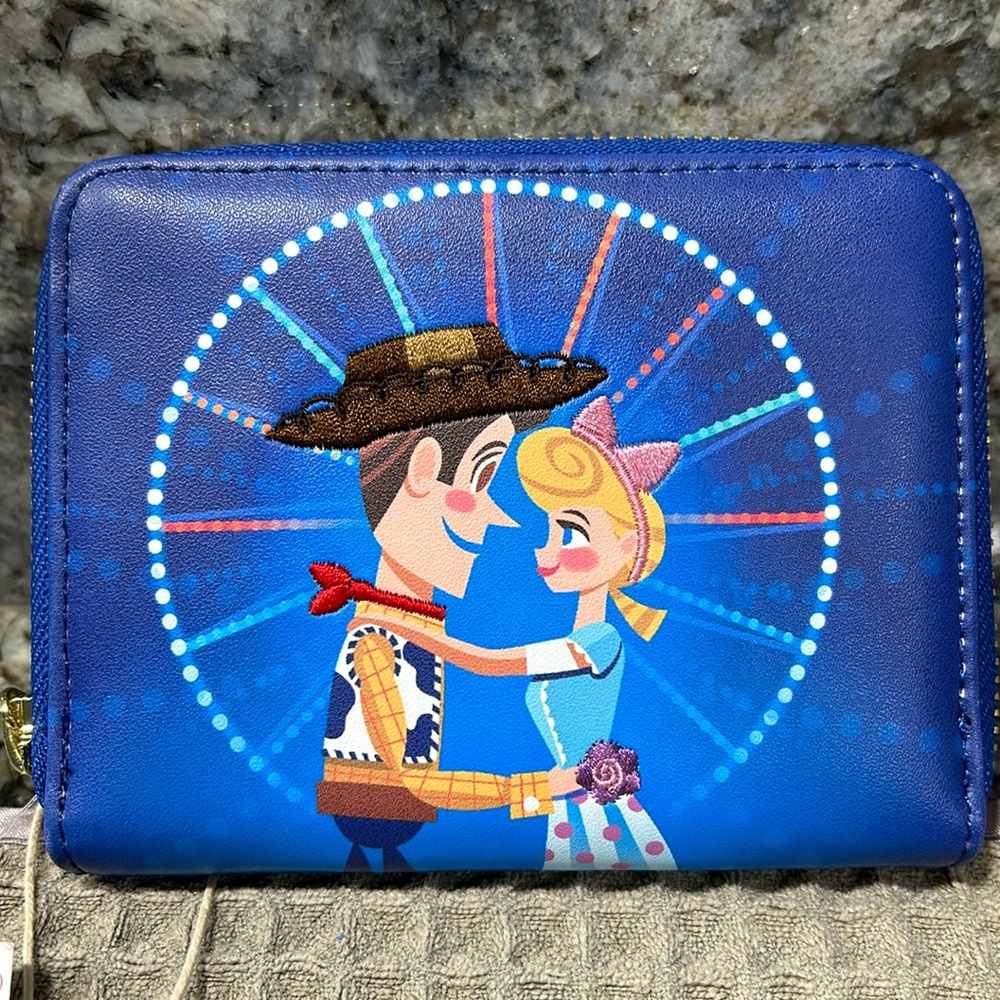 NWT Disney Loungefly Toy Story Woody Bo Peep Zip Around Wallet